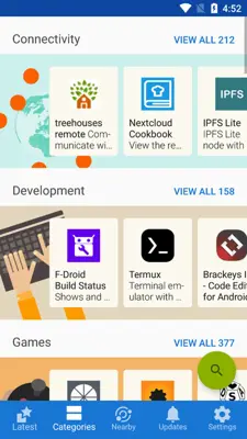 F-Droid android App screenshot 1